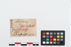 Etiketten zu Bronzedrahtschleife (NHMW-PRAE-024053)